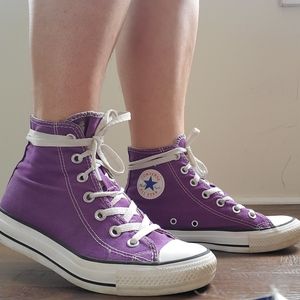 Converse Purple High Top All Stars